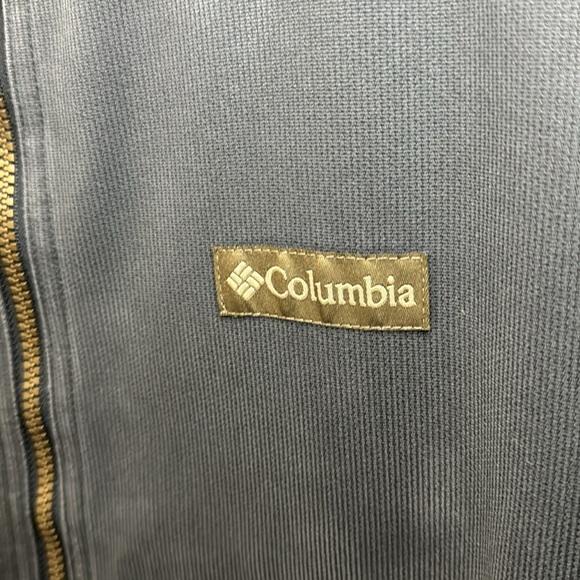 Columbia men’s fleece lined charcoal canvas jacket L - Picture 5 of 14